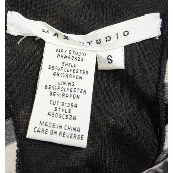 2/$15 Max Studio Twist Racerback Mini Dress Striped Sleeveless Scoop Neck Size S - Picture 7 of 8